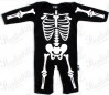 Long Sleeved Skeleton Print Baby Onesie