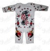 Old Scool Style Rockabilly Baby Onesie