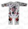 Old Scool Style Rockabilly Baby Onesie