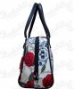 Cream Skulls & Roses Bowling Bag