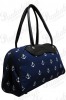 Navy Blue Anchor bowling bag