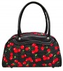 Polka dots and Cherry print Bowling Bag