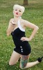 Black & White Pin Up Swimwear