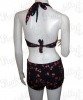 Rockabilly Cherry Skirt-a-like Bikini