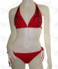 Red Skeleton Hands Punk Bikini