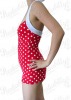 Red Pin Up Swimsuit with White Polka Dots