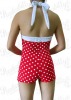 Red Pin Up Swimsuit with White Polka Dots