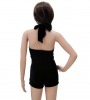 Black 50's style Velvet Swimsuit