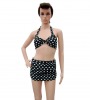 50's Style High Waist Polka dots Bikini