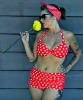 Halter Style Polka Dot Red Bikini