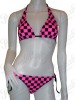 Checked Pink Rockabilly Bikini