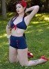 Navy Blue Vintage Rockabilly Bikini