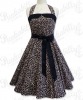 Leopard rockabilly swing dress