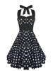 classic vintage inspired polka dots Dress