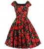 Red Roses Tea Party Dress