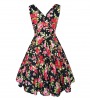 Pink & Red Roses Venus Dress