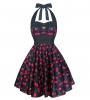 Halter Cherry Rockabilly Dress