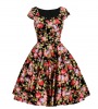 Rockabilly Inspired Floral Tea Dress