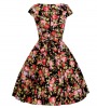 Rockabilly Inspired Floral Tea Dress
