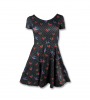 Cherry Skulls Skater Dress