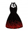 Halter Red Apple Rockabilly Dress