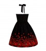 Halter Red Apple Rockabilly Dress