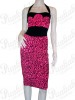 Pink Rockabilly Leopard Dress