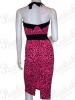 Pink Rockabilly Leopard Dress