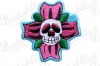 Rockabilly Flower Skull Patch