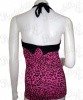 Leopard pink rockabilly tank top