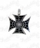 Iron Cross with Spider Web Pendant
