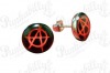 Stainless Steel Anarchy Ear Studs